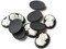 10 18x13mm Cabochons Black Cameos Flat Back Cameo Cabochons Victorian Cabochons